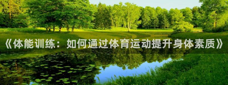 谈球吧：《体能训练：如何通过体育运动提升身体素质》