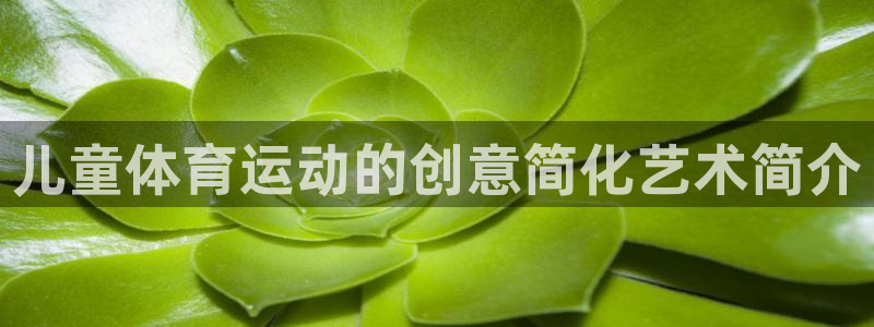 谈球吧体育官网：儿童体育运动的创意简化艺术简介